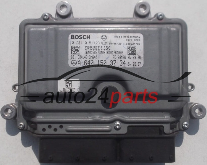 CENTRALINA DO MOTORE MERCEDES 2.0 CDI BOSCH 0 281 015 123,  A 640 150 37 34