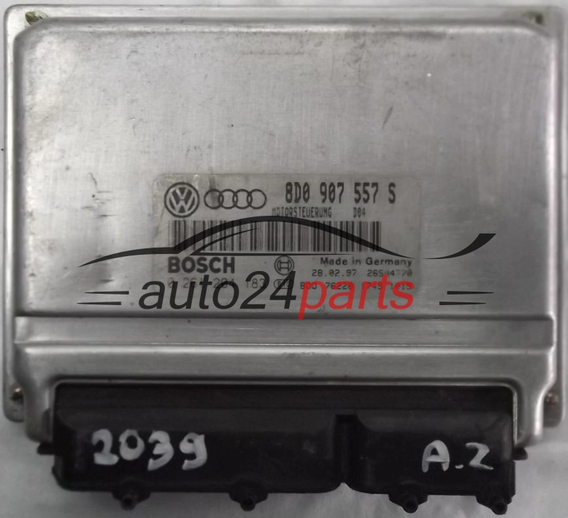 KOMPUTER STEROWNIK SILNIKA AUDI A4 1.8 BOSCH 0 261 204 182/183,  8D0 907 557 S