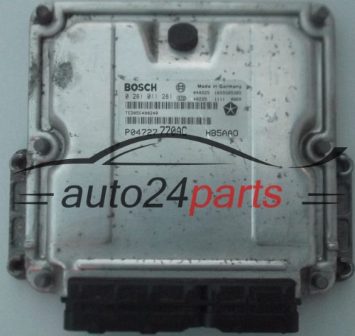 MOTORSTEUERGERÄT ECU STEUERGERÄT  CHRYSLER VOYAGER 2.5 CRD BOSCH 0 281 011 281
