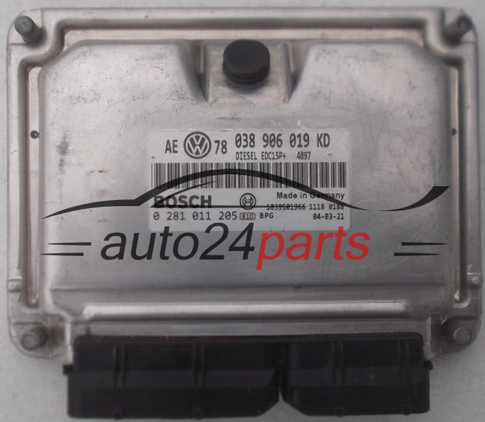 VOLKSWAGEN PASSAT 1.9 TDI AVF 038 906 019 KD, 038906019KD, BOSCH 0 281 011 205, 0281011205