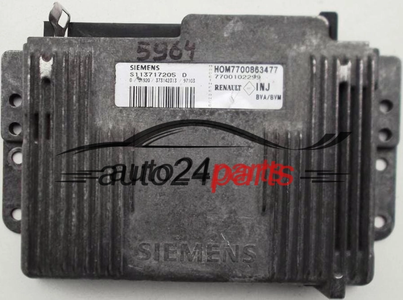 RENAULT LAGUNA 2.0, S113717205 B, S113717205B, HOM7700863477, 7700102299