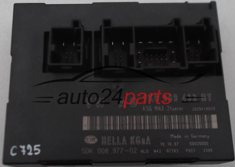 CENTRALKA MODUŁ KOMFORTU VW VOLKSWAGEN TOURAN, HELLA 1K0 959 433 BT