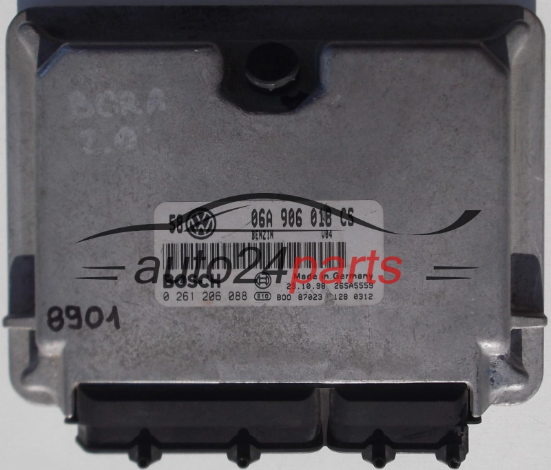 ECU CENTRALITA DE MOTOR VW VOLKSWAGEN GOLF BORA 2.0 06A906018CS, 06A 906 018 CS, BOSCH 0261206088, 0 261 206 088 