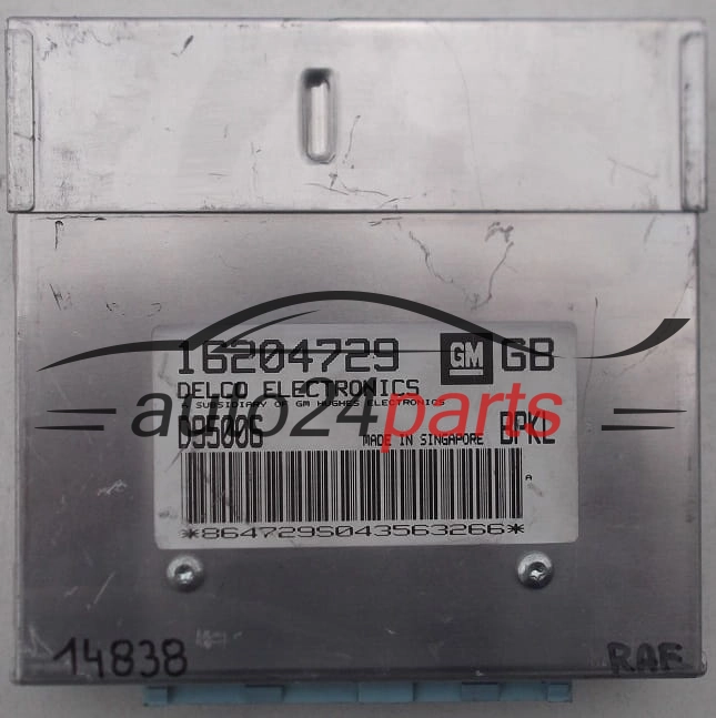 CENTRALINA MOTORE OPEL ASTRA DELCO 16204729 GB, 16204729GB, BPKL 