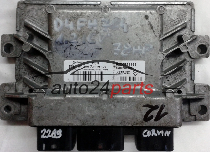 KOMPUTER STEROWNIK SILNIKA RENAULT CLIO 1.2 CONTINENTAL SIM32