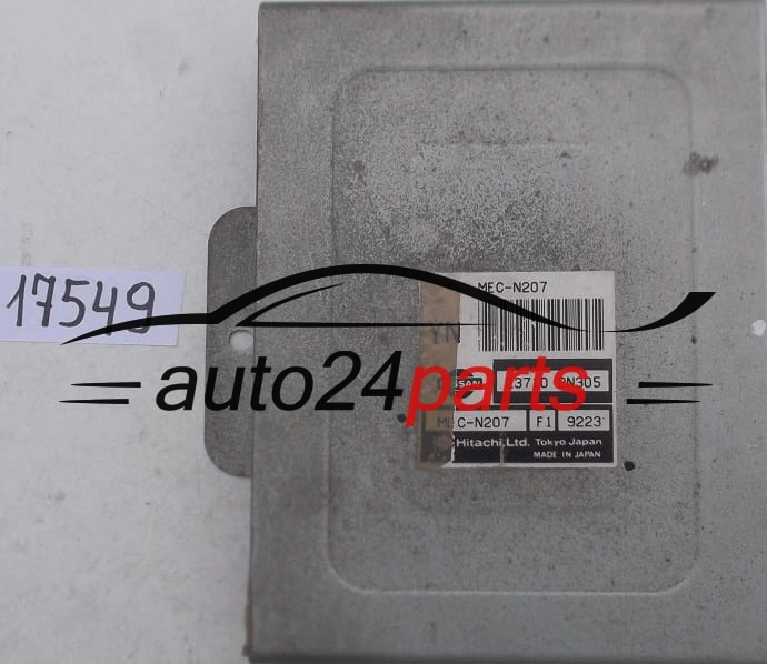  ECU ENGINE CONTROLLER NISSAN ALMERA 1.4 HITACHI MEC-N207 YN, MECN207, 23710 2N305 F1, 237102N305 YN 