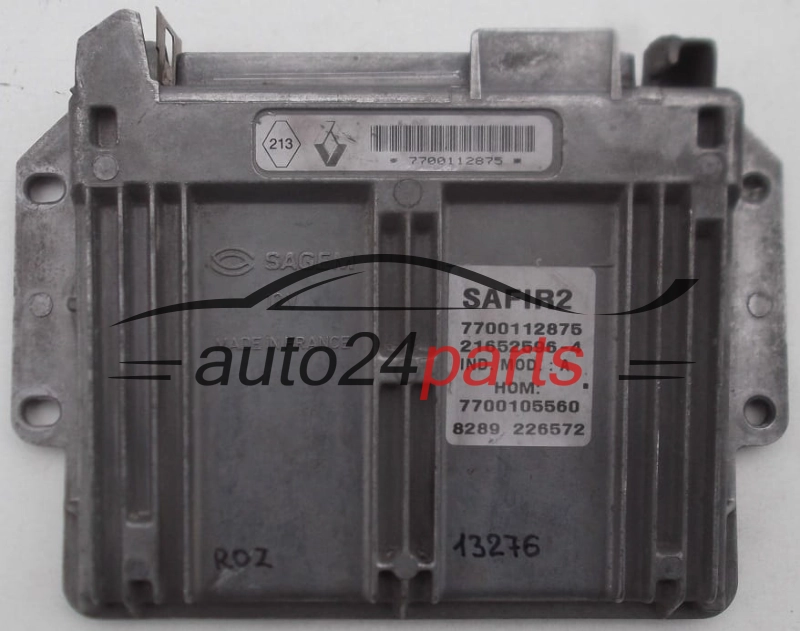ECU ENGINE CONTROLLER  RENAULT TWINGO 1.2 Sagem 21652596-4,  7700112875 HOM 7700105560