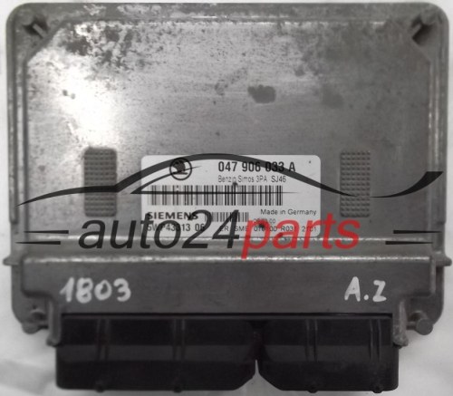 KOMPUTER STEROWNIK SILNIKA SKODA FABIA 1.4 MPI AME 047906033A, SIEMENS 5WP43313 06