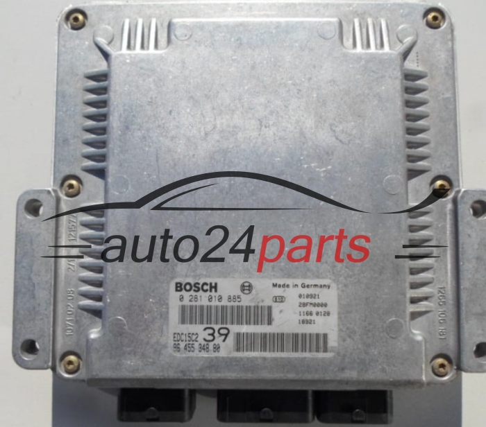 MOTORSTEUERGERÄT ECU STEUERGERÄT  CITROEN C5 2.2 HDI BOSCH 0 281 010 885, 96 455 348 80