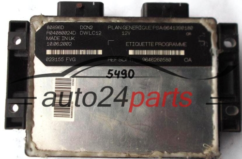 KOMPUTER STEROWNIK SILNIKA CITROEN C15 1.9 LUCAS R04080024D PSA: 9641390180 SOFT 9646260580, DCN2, DWLC12