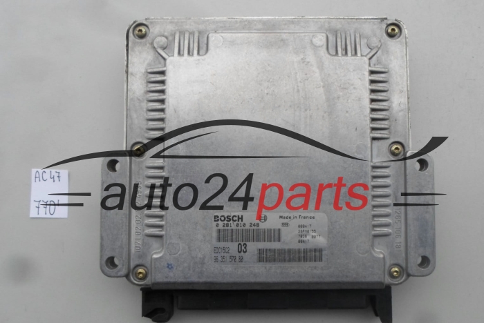 PEUGEOT 406 2.0 HDI BOSCH 0 281 010 248, 0281010248, 96 351 570 80, 9635157080, EDC15C2