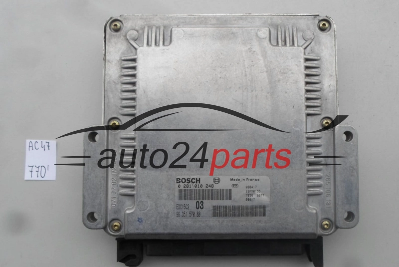 PEUGEOT 406 2.0 HDI BOSCH 0 281 010 248, 0281010248, 96 351 570 80, 9635157080, EDC15C2