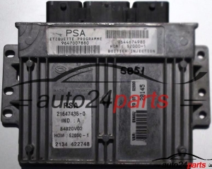 ECU ENGINE CONTROLLER CITROEN PEUGEOT 1.8 21647436-0, 9647007880, 9644674980 
