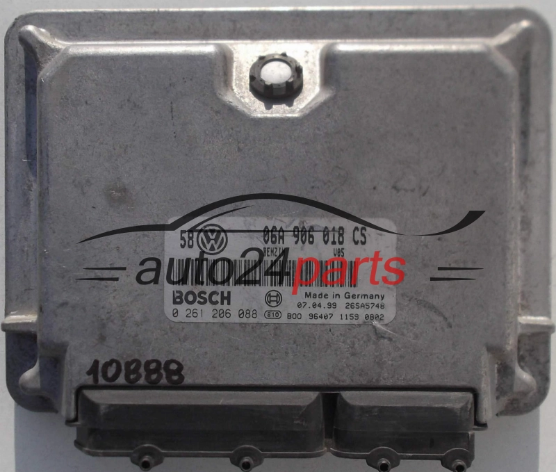 CENTRALINA MOTORE VW VOLKSWAGEN GOLF BORA 2.0 AQL 06A906018CS, 06A 906 018 CS, BOSCH 0261206088, 0 261 206 088