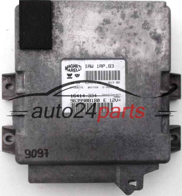 Μονάδα Ελέγχου Κινητήρα PEUGEOT 206 MAGNETI MARELLI IAW 1AP.83, IAW1AP83, 16414.334, 16414334, 9639908180 E