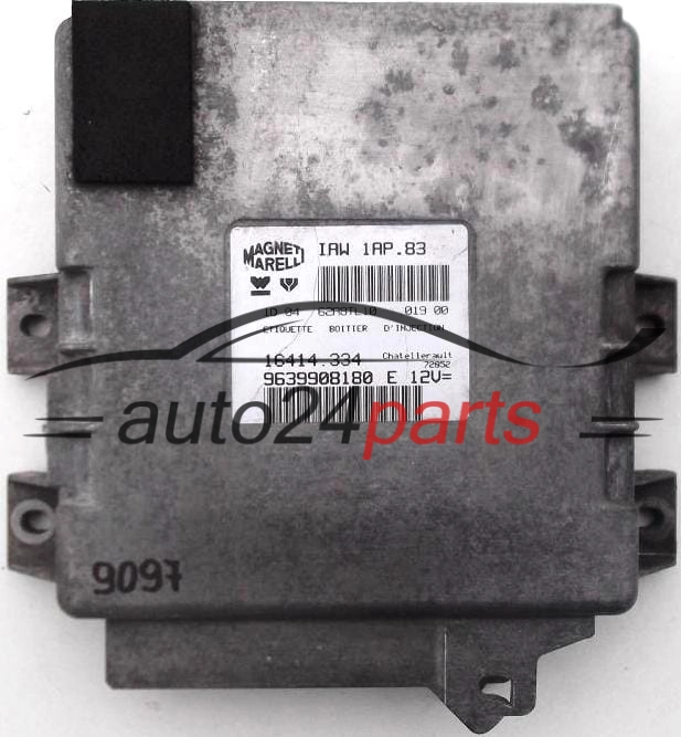 Μονάδα Ελέγχου Κινητήρα PEUGEOT 206 MAGNETI MARELLI IAW 1AP.83, IAW1AP83, 16414.334, 16414334, 9639908180 E