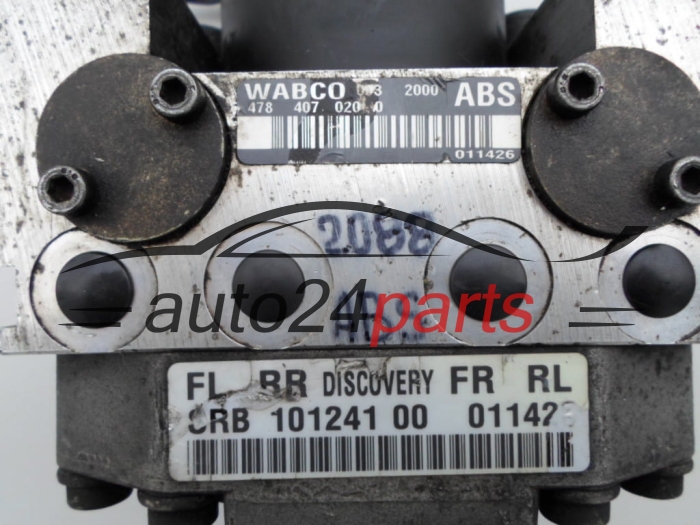 POMPE HYDRAULIQUE ET CALCULATEUR d'ABS LAND ROVER WABCO 478 407 020 0,  101241 00