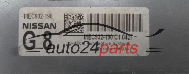 ECU ENGINE CONTROLLER NISSAN QASHQAI 2.0 MEC932-190, MEC932190, C1 0427