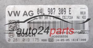 Μονάδα Ελέγχου Κινητήρα VOLKSWAGEN GOLF 1.6 TDI BOSCH 0 281 019 175,  04L 907 309 E