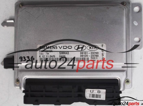 ECU ENGINE CONTROLLER HYUNDAI COUPE 2.0, SIEMENS 5WY1919A, SIMK43, 39101-23760, 3910123760, 39120-23760, 3912023760