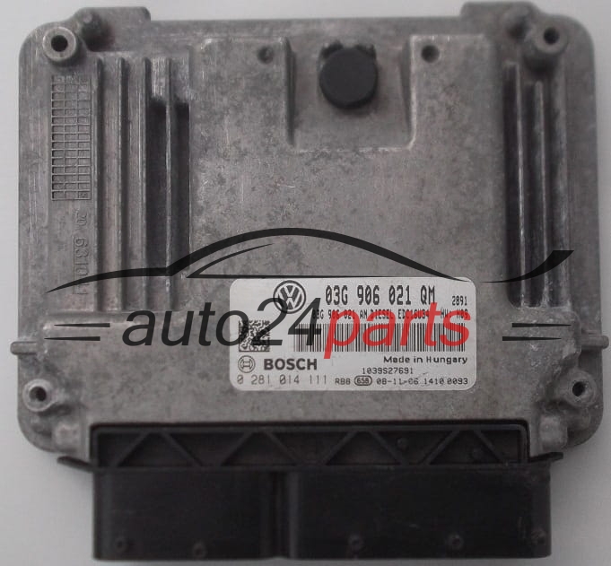 CALCULATEUR MOTEUR SKODA SUPERB 1.9 TDI BOSCH 0 281 014 111,  03G 906 021 QM