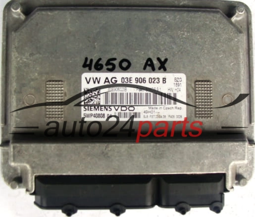 Μονάδα Ελέγχου Κινητήρα VOLKSWAGEN POLO 1.2 SIEMENS VDO 5WP40808 04, 5WP4080804, 03E 906 023 B, 03E906023B