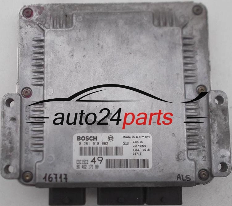 ECU CENTRALITA DE MOTOR CITROEN XSARA II 2.0, BOSCH 0 281 010 962