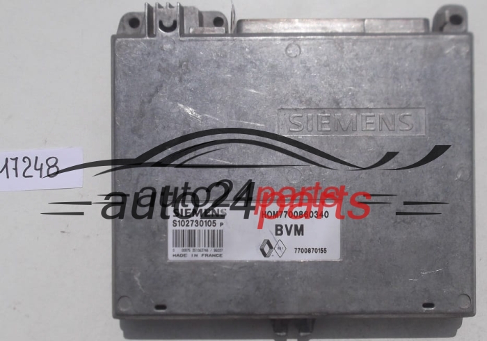  MOTORSTEUERGERÄT ECU STEUERGERÄT RENAULT 19 SIEMENS S102730105 P, S102730105P, 7700860340, 7700870155
