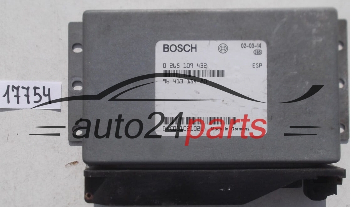  Μονάδα Ελέγχου Κινητήρα ESP PEUGEOT BOSCH 0 265 109 432
