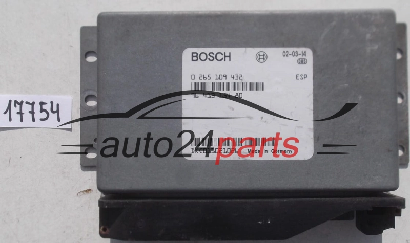  Μονάδα Ελέγχου Κινητήρα ESP PEUGEOT BOSCH 0 265 109 432