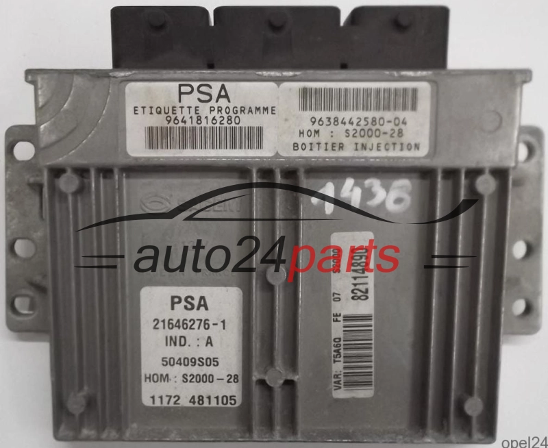 calculateur moteur pour peugeot 307 1.4 16v