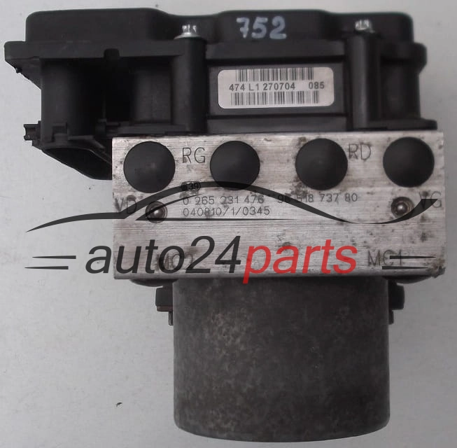  ABS PEUGEOT 307 BOSCH 0265231476