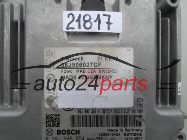 VOLKSWAGEN TIGUAN 2.0 TFSI BOSCH 0 261 S06 054, 0261S06054, 06J 906 027 R, 06J906027R, 06J 906 027 CF, 06J906027CF, MED17.5.2