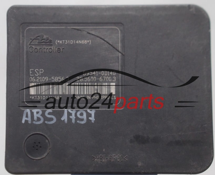 POMPE HYDRAULIQUE ET CALCULATEUR d'ABS TOYOTA YARIS 44540-0D110,  ATE 06.2102-1753.4,  89541-0D140,  06.2109-5856.3