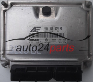ECU CENTRALITA DE MOTOR VW VOLKSWAGEN SHARAN SEAT ALHAMBRA 1.9 TDI 038906019FC, 038 906 019 FC, BOSCH 0281010751, 0 281 010 751, DIESEL EDC15P+ 1515 28SA5593