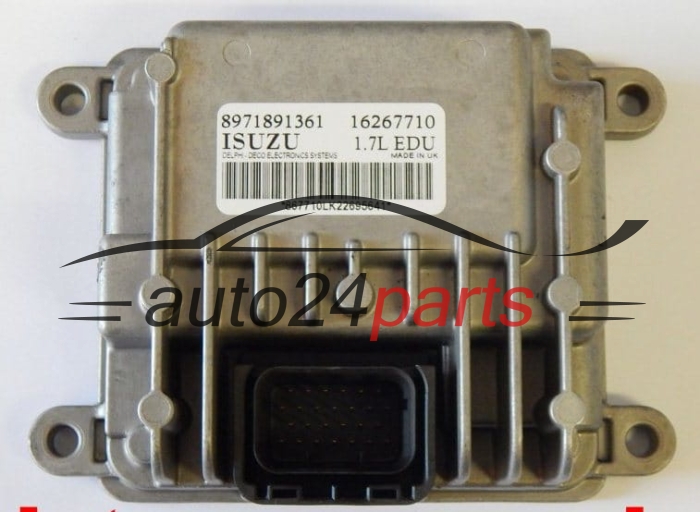 Calculateur EDU pompe à Injection OPEL 1.7 DTI ISUZU 8971891361, Delphi Delco 16267710