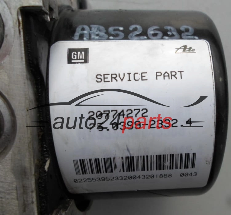 Abs pompa centralina OPEL CHEVROLET 20774272, 25.0399-2332.4, 25039923324, 28.5260-7201.3, 28526072013