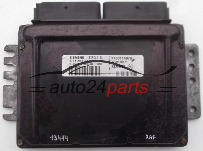 Μονάδα Ελέγχου Κινητήρα RENAULT MEGANE SCENIC 1.6 SIEMENS SIRIUS 32 S110030030 A, S110030030A, 7700114970, 7700110471 