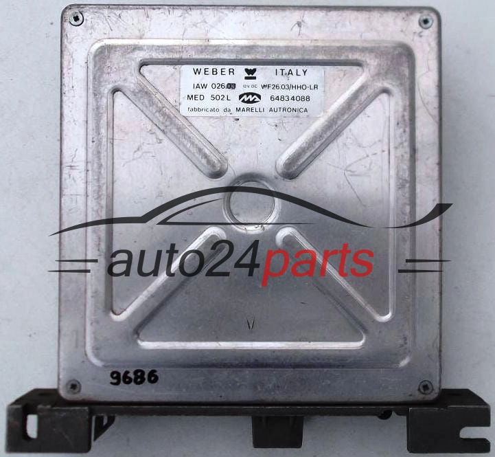 KOMPUTER STEROWNIK SILNIKA FIAT CROMA 2.0, IAW 026, IAW026, WF26.03/HHO-LR, MED 502L, MED502L, 64834088