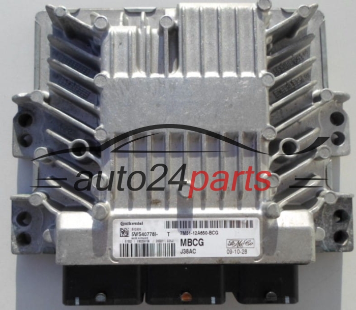 MOTORSTEUERGERÄT ECU STEUERGERAT FORD 1.8 TDCI SIEMENS 5WS40778I-T,  FoMoCo 7M51-12A650-BCG