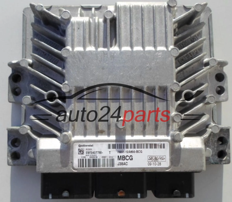 MOTORSTEUERGERÄT ECU STEUERGERAT FORD 1.8 TDCI SIEMENS 5WS40778I-T,  FoMoCo 7M51-12A650-BCG
