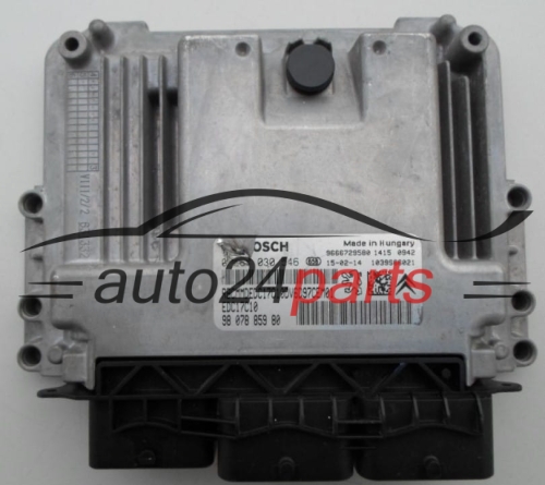 ECU ENGINE CONTROLLER  CITROEN PEUGEOT 1.6 HDI BOSCH 0 281 030 546,  98 078 859 80
