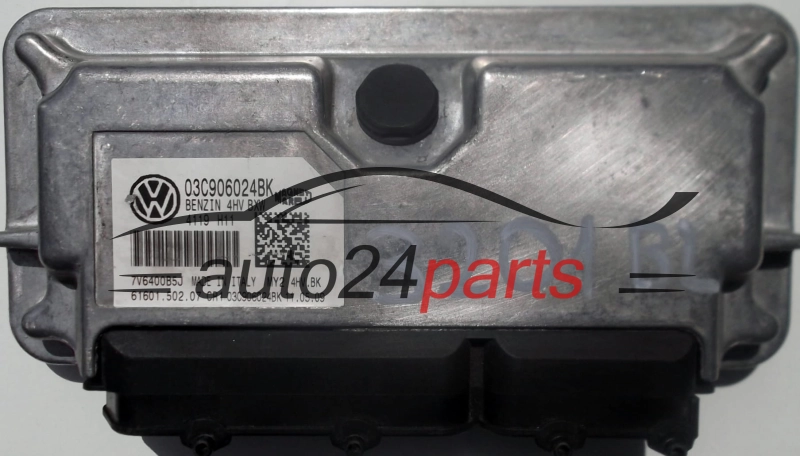 Μονάδα Ελέγχου Κινητήρα VOLKSWAGEN SEAT IBIZA 1.4 MAGNETI MARELLI MY2 4HV.BK, MY24HVBK, 03C 906 024 BK, 03C906024BK, 61601.502.07, 6160150207