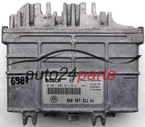 CENTRALITA DE MOTOR SEAT CORDOBA 1.6 BOSCH 0 261 203 611/612, 0261203611, 8A0 907 311 AJ, 8A0907311AJ