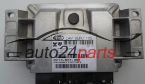 CALCULATEUR MOTEUR CITROEN PEUGEOT Magneti Marelli IAW 6LPC.102, IAW6LPC102, HW 16784004, 9654596080, SW 16804054, 9662162780 