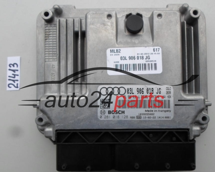 CENTRALINA MOTORE AUDI A4 A5 2.0 TDI BOSCH 0 281 018 128, 0281018128, 03L 906 018 JG, 03L906018JG, EDC17C46 