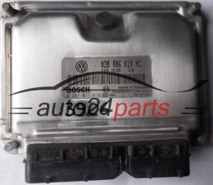 ECU ENGINE CONTROLLER VW VOLKSWAGEN POLO 1.9 TDI 038906019NC, 038 906 019 NC, BOSCH 0281011819, 0 281 011 819, DIESEL EDC15P+ 6138 1039S06350