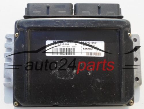 MOTORSTEUERGERÄT ECU STEUERGERÄT RENAULT 1.4 SIEMENS S110110102 B,  8200216661, 8200029658