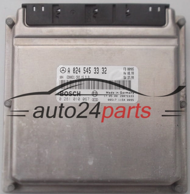 Μονάδα Ελέγχου Κινητήρα MERCEDES 3.2 CDI BOSCH 0 281 010 067,  A 024 545 33 32