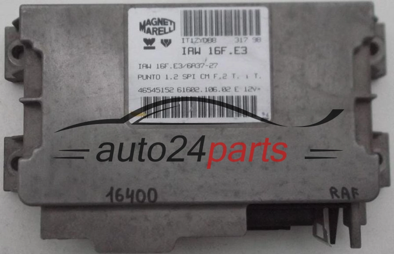 Μονάδα Ελέγχου Κινητήρα FIAT PUNTO 1.2 MAGNETI MARELLI IAW 16F.E3, IAW16FE3, 46545152, 61602.106.02, 6160210602